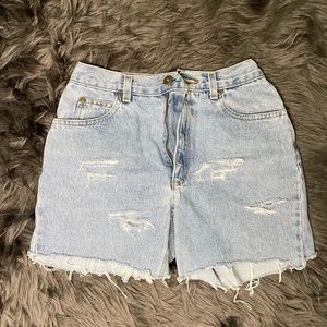 High Wasted Denim Shorts